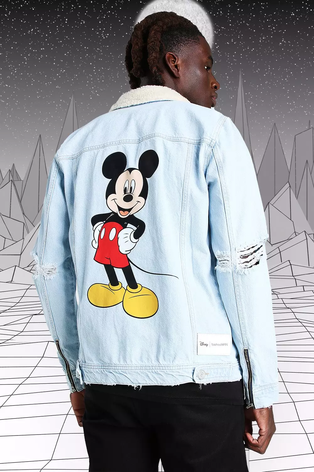 Mickey mouse denim clearance jacket